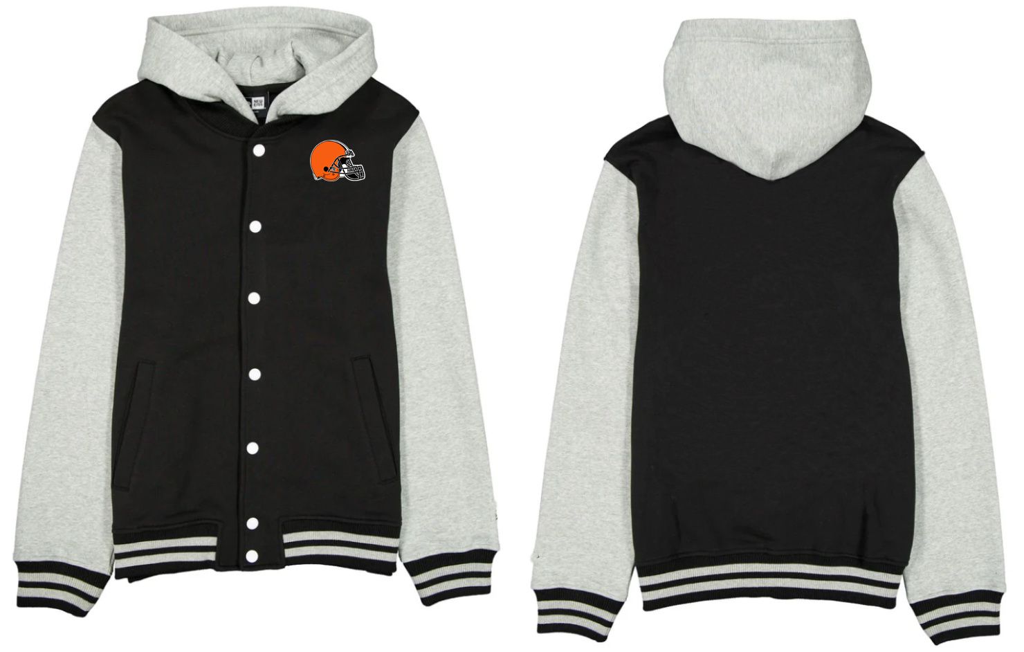 Men 2026 NFL Cleveland Browns  jacket hoodie black 01